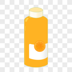 橙汁瓶装果汁高清图片