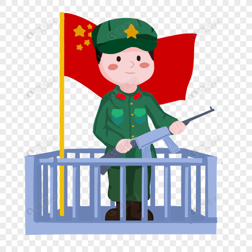 站岗的军人