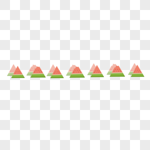 三角西瓜分隔图片