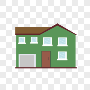 绿色房子图片