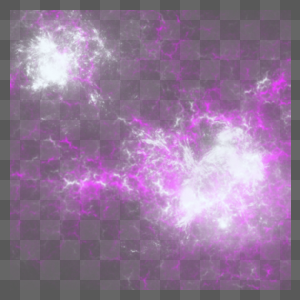 紫色雷球光效图片