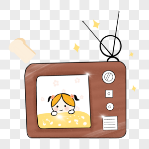 电视机机器猫动画片高清图片
