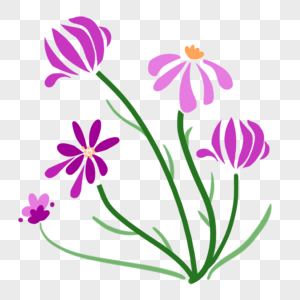 花卉卡通手绘植物高清图片素材