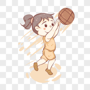 女生篮球图片