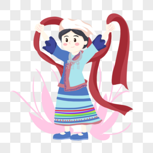 跳舞的维吾尔族女孩高清图片