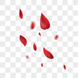 大红色玫瑰花瓣高清图片