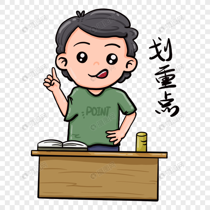 喊划重点的老师