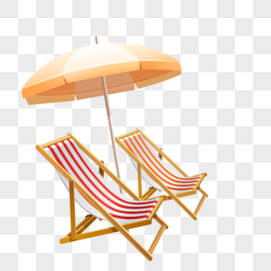 太阳伞 沙滩椅高清图片