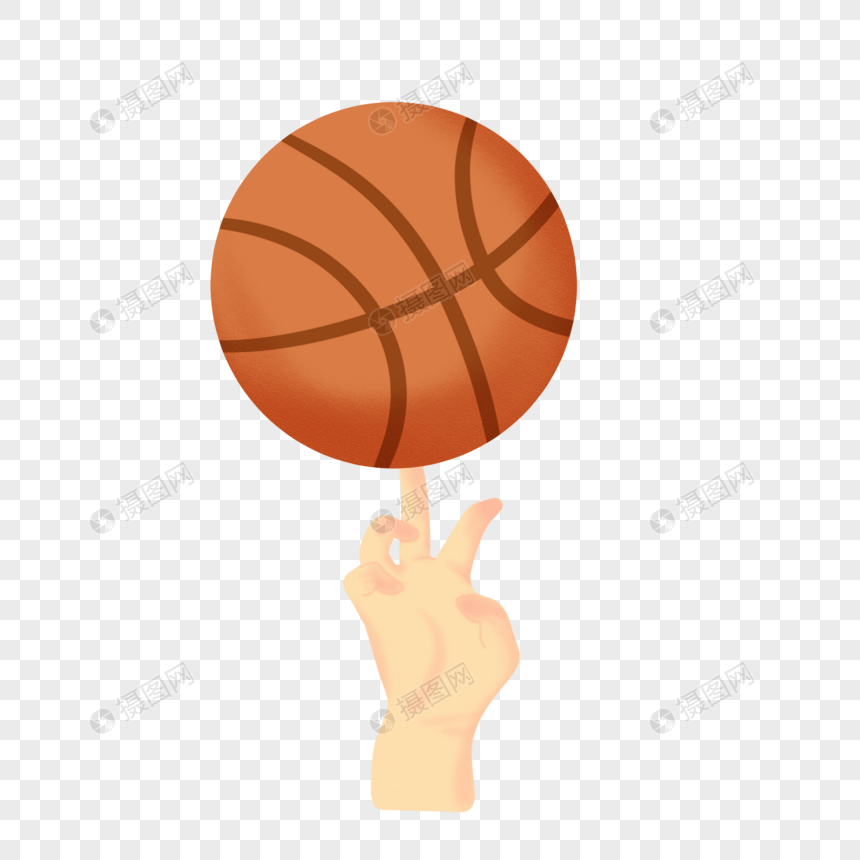 旋转着的篮球图片