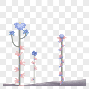 梦幻花果树背景元素图片