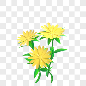 黄色小花朵图片