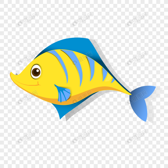 鱼图标免抠矢量插画素材图片