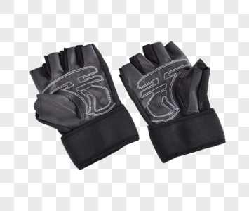 黑色运动手套产品高清图片素材