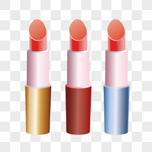AI矢量图女人元素化妆品元素口红图片