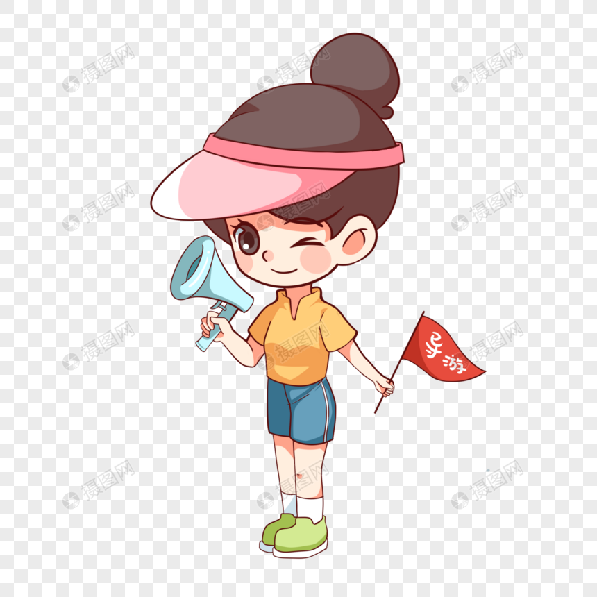 中国旅游日可爱的导游形象