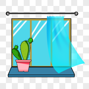 窗台上的植物图片