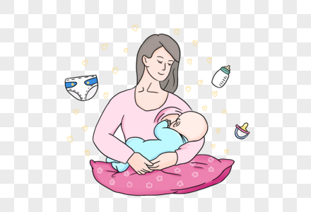 母乳喂养准妈妈育婴高清图片