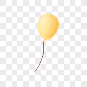 黄色气球图片