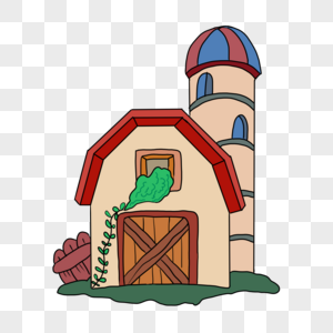 小楼房童话里的小房子高清图片