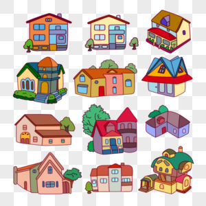 各种房子童话里的小房子高清图片