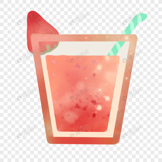 光影魔幻草莓汁图片