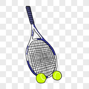 网球拍和网球元素高清图片