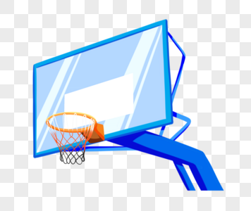 蓝紫色篮球框图片