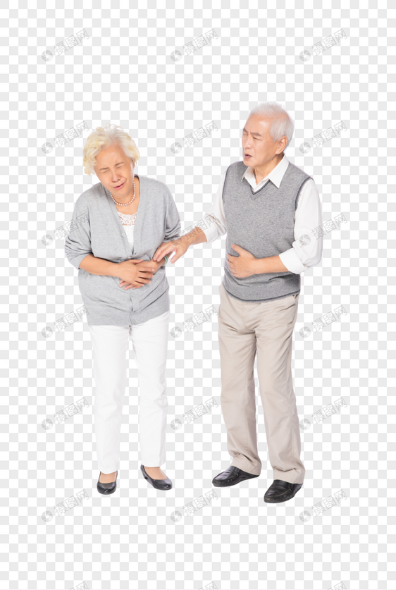 老年夫妻疼痛形象图片
