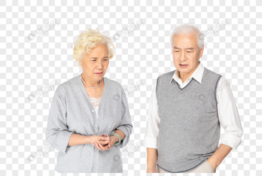 老年夫妻伤心形象图片