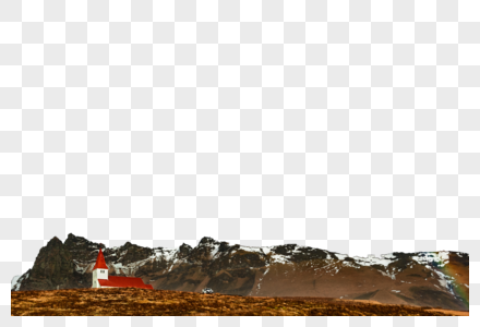 冰岛红房子图片