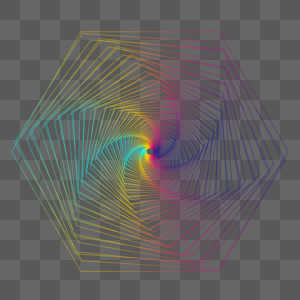 多边形旋涡渐变线条png背景边框底纹图片