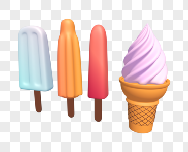 C4D冰淇淋图片