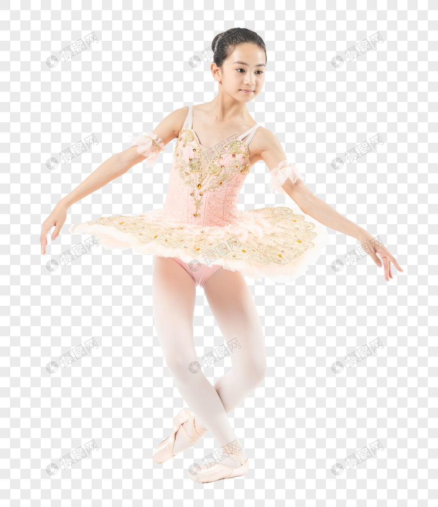 小女孩跳芭蕾舞