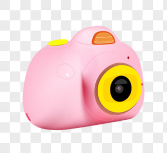 粉色玩具照相机图片