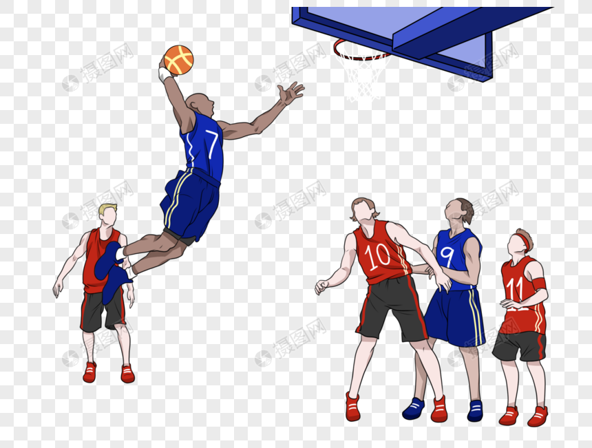 奥运会篮球NBA灌篮图片