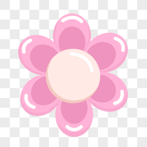 花型纽扣粉色花型图章高清图片