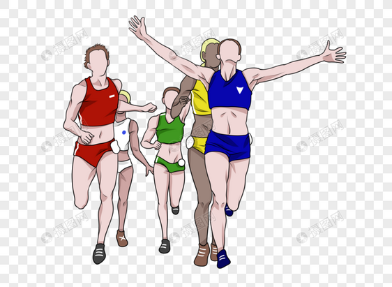 奥运会女子马拉松长跑比赛胜利一幕图片