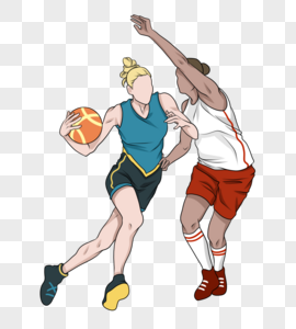 奥运会NBA女子篮球比赛运球躲避抢球高清图片
