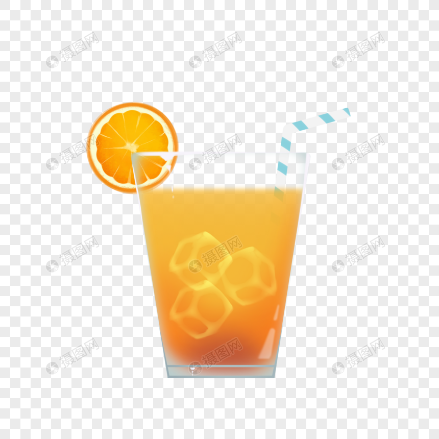 清凉橙汁图片