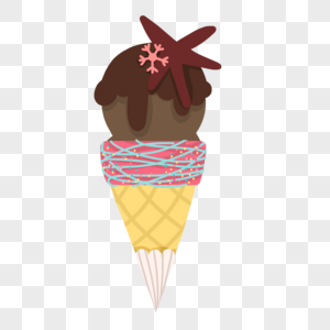 夏季夏至巧克力冰淇淋图片