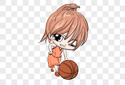 打篮球的女孩图片