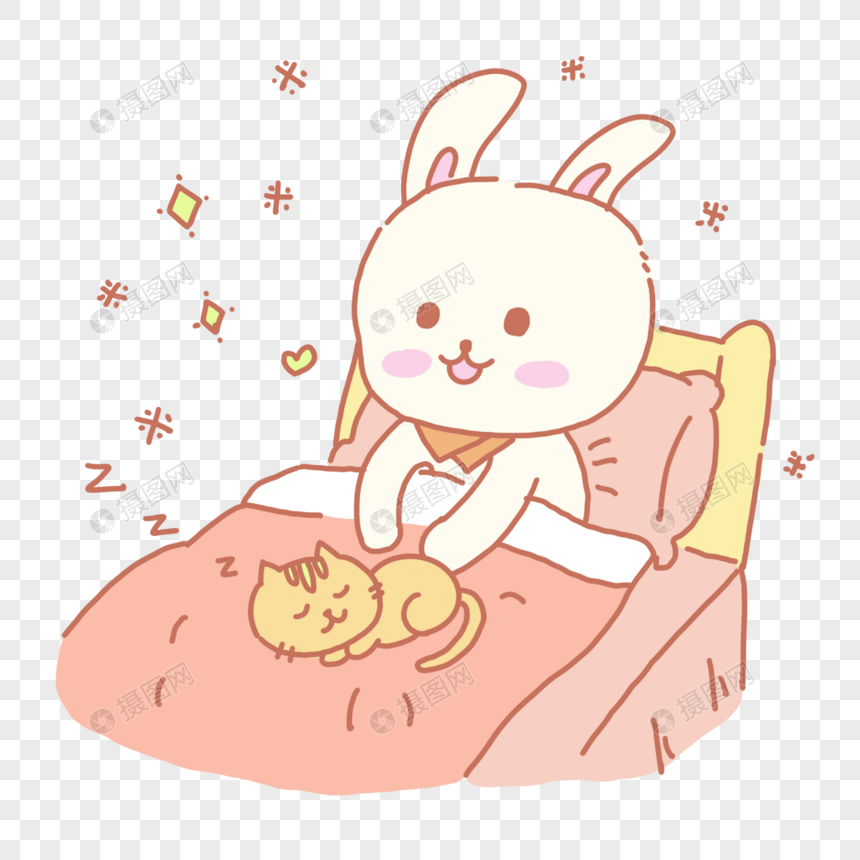 小兔子和猫咪