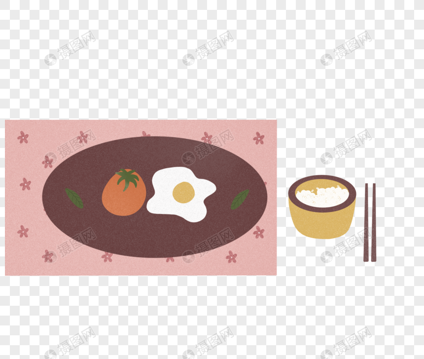 免抠元素 手绘/卡通元素 番茄炒蛋搞怪.