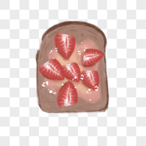 草莓面包起司图片
