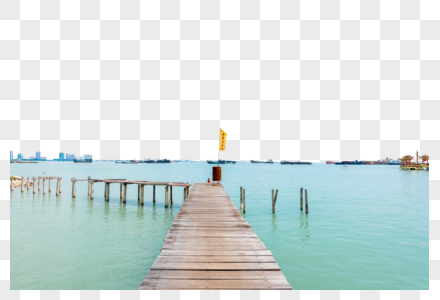 马来西亚槟城姓氏桥海边高清图片
