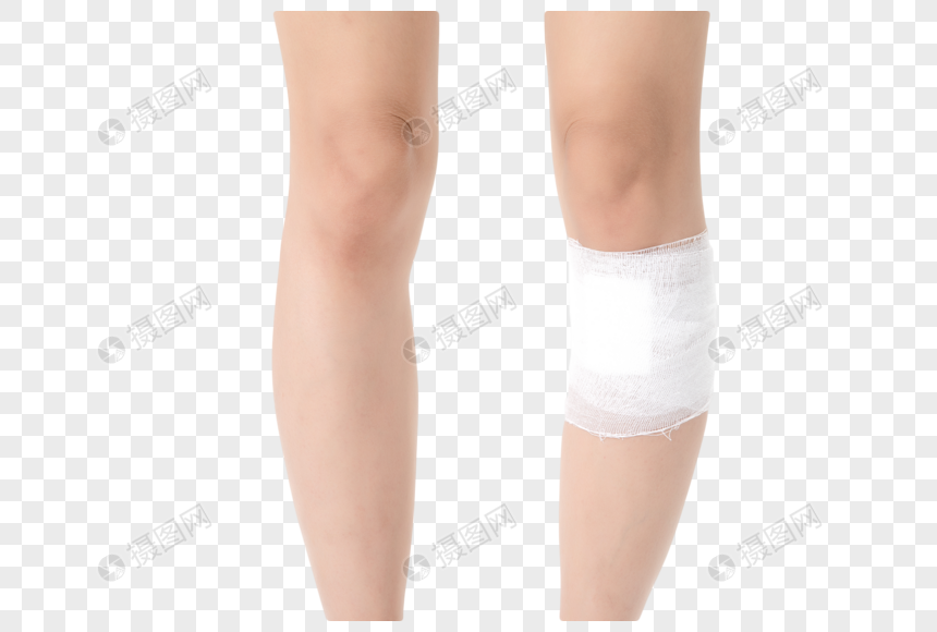 腿部包扎伤口