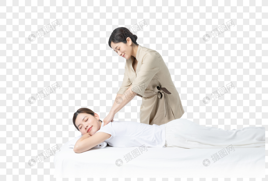 女性背部按摩元素素材下载-正版素材401390610-摄图网