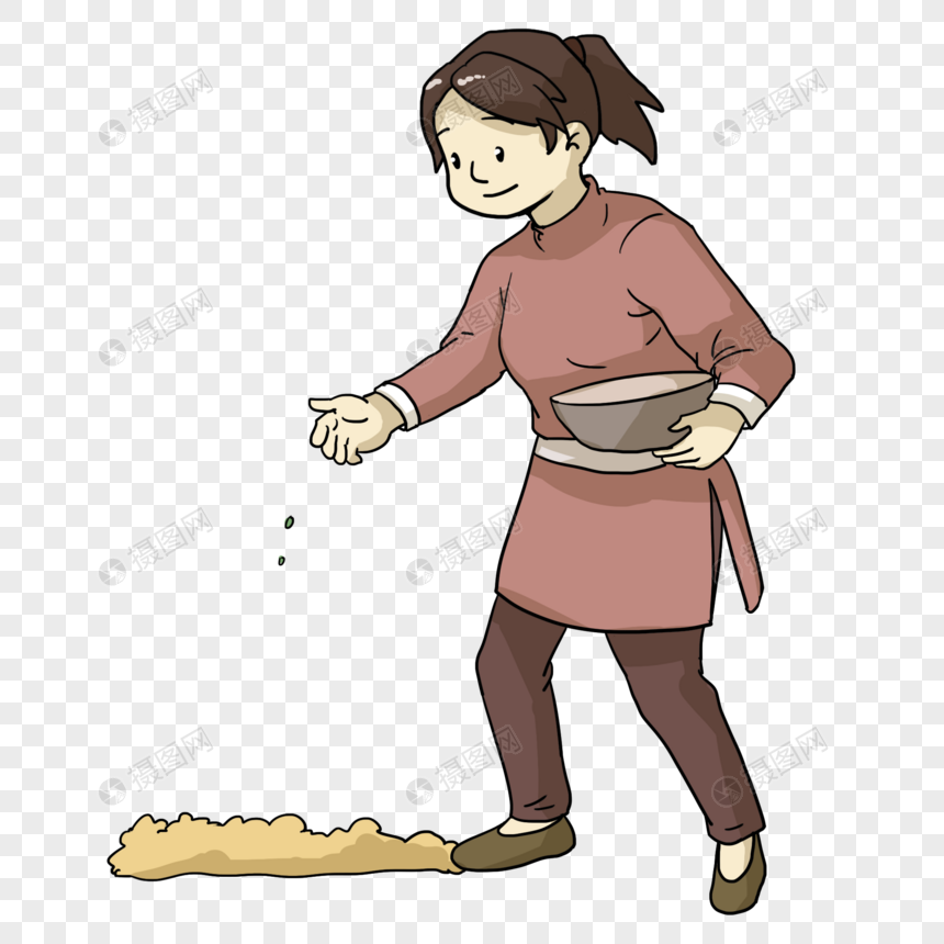 女人播种子元素素材下载-正版素材401390731-摄图网