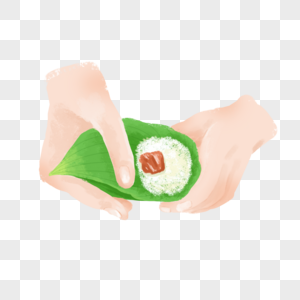 端午节包粽子图片