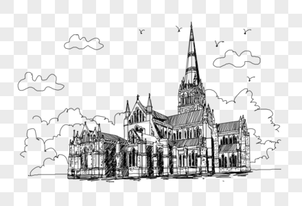 英国索尔兹伯里大教堂图片